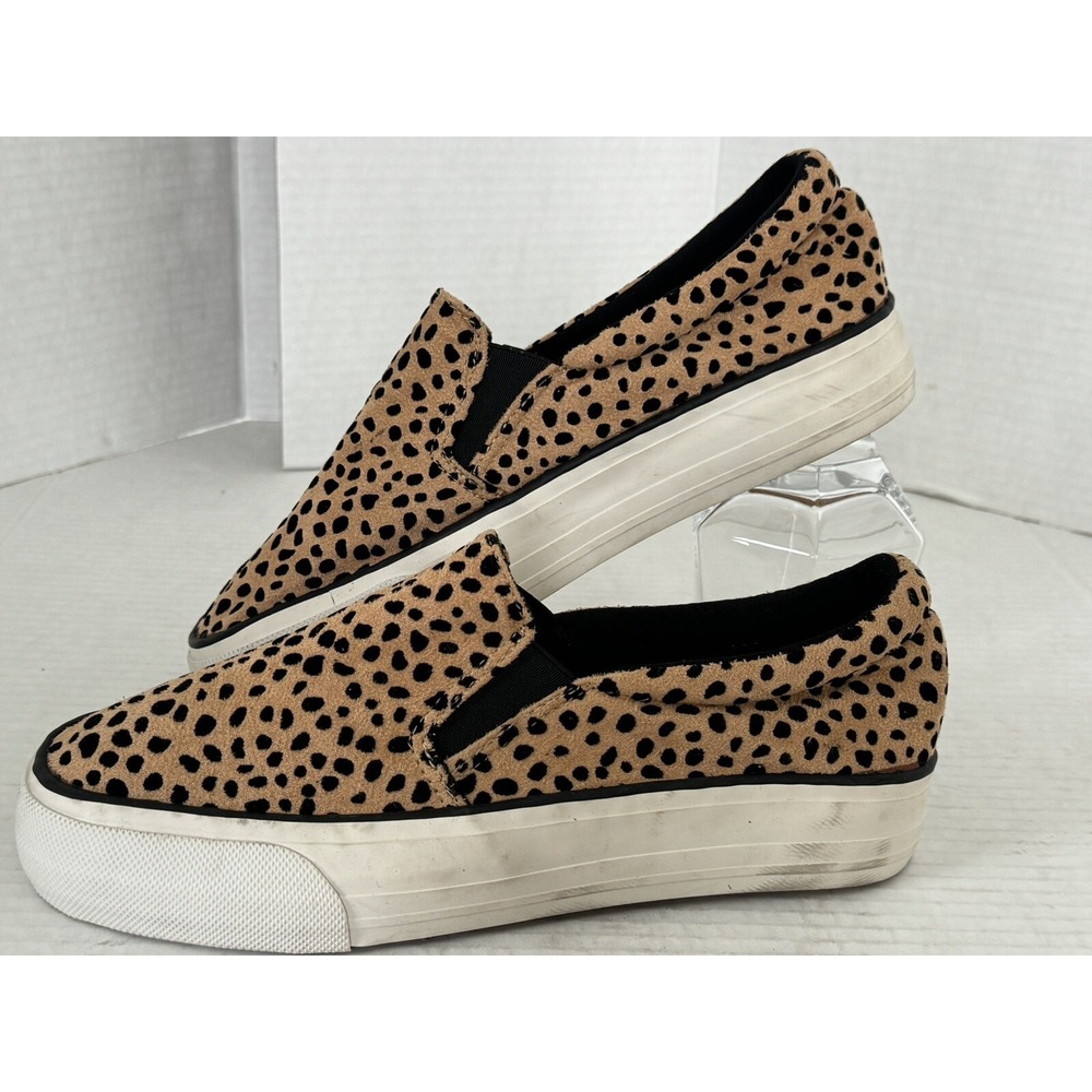 RESTRICTED Sneakers Womens Size 8 CHEETAH PRINT CHUNKY SLIP ON - Picture 9 of 16